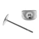thumbnail image 2 of Pares de Pendientes Inoxidable Soledad Halzgos Traseros Perno 30 pares de almohadillas en blanco, 2 of 9
