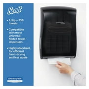 Scott Essential Multifold Paper Towels (01804) with Fast-Drying Absorbency Pockets, White, 16 Packs / Case, 250 Multifold Towels / Pack