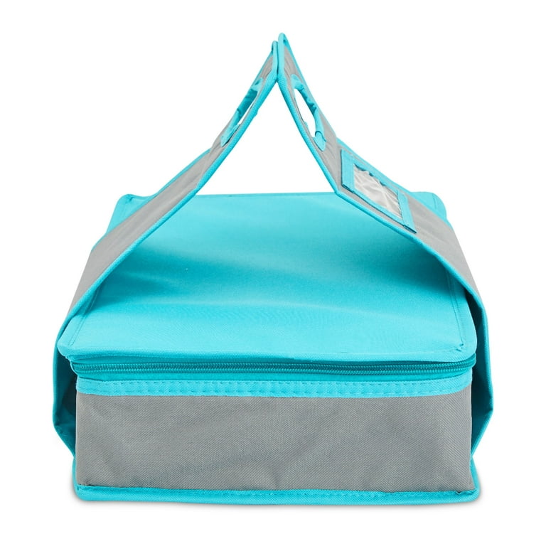 Insulated Thermal Casserole Carrier, Warmer Container to Keep Food Hot for  Transport, Picnics (Teal and Gray, 16x10x4 in) 