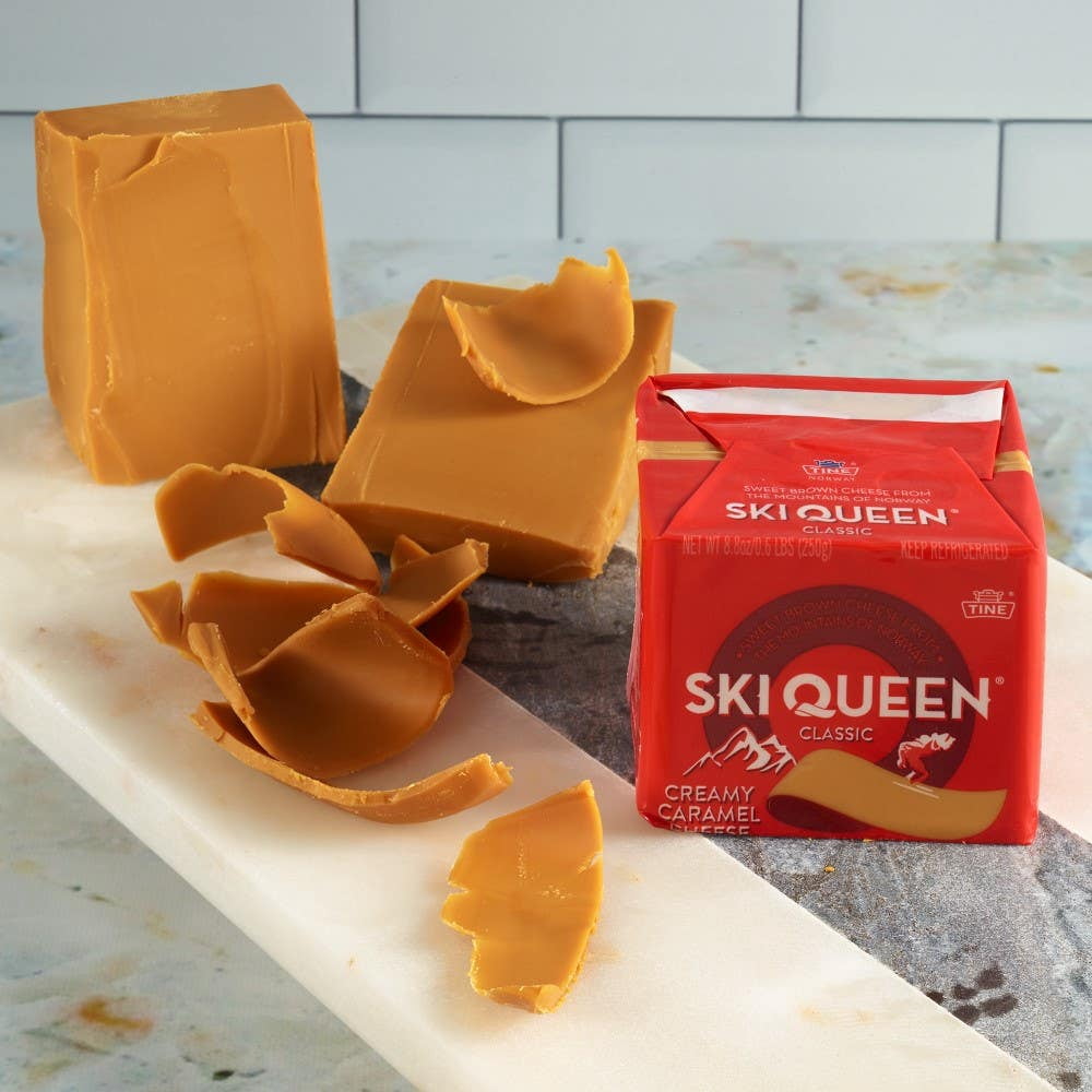 Ski Queen Gjetost Norwegian Cheese, 8.8OZ, 12 Pack