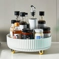 thumbnail image 4 of POINTERTECK Rotating Tray Kitchen Organizer Versatile Kitchen Tray Storage Container for Bathroom Bedroom Organizer, 4 of 8