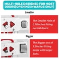 thumbnail image 5 of Portable Door Lock 2Pack Extra Lock for Additional Privacy and Safety in Home,Hotel and Apartment,Prevent Unauthorized Entry,Protect Family Security in Traveling,Home,Bedroom,Hotel,Apartment, 5 of 7