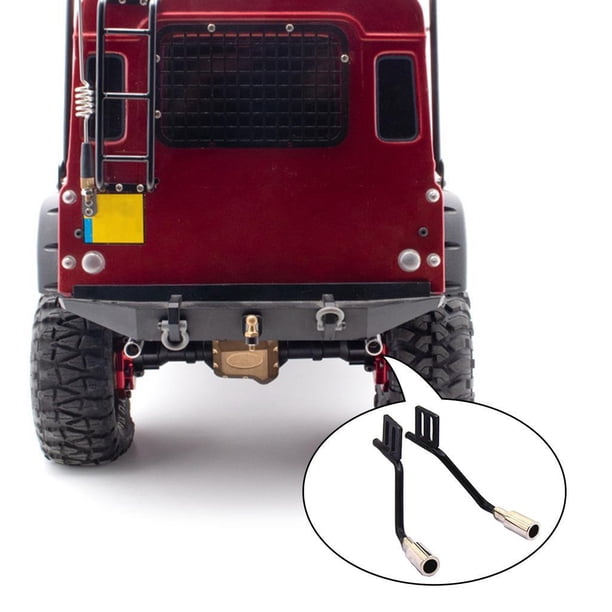 Accesorios de actualización de tubo CUTICAT 2 uds piezas de repuesto para coche RC Axial SCX10 tubo de escape del coche de orugas