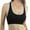 Black/Heather Gray, variant on ToBeInStyle Women's Crossed Keyhole Back Sports Bra