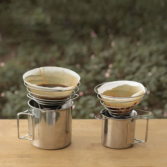 UPOUART 1Pcs Coffee Dripper For Camping And Backpacking With Stainless Steel