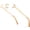 50254 Gold, variant on Vintage Style Rimless Rectangular Metal Eyeglasses for Men Frameless Square Glasses Frame (50253 Gold)