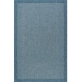 thumbnail image 3 of 8x10 Water Resistant, Large Indoor Outdoor Rugs for Patios, Front Door Entry, Entryway, Deck, Porch, Balcony | Outside Area Rug for Patio | Denim, Solid | Size: 7'10'' x 10'3'', 3 of 8