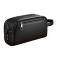 thumbnail image 1 of 2xBolso De Mano Para Hombre, Tarjetero Para Teléfono, Gran Capacidad, Con Correa Para La Muñeca, Bolso De Mano Negro Con Cerradura, 1 of 7