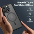 thumbnail image 4 of ImpactStrong Magnetic Guard Designed for iPhone 16 Pro Max Case [Camera Protection] [Military Grade Drop Tested] [Compatible with MagSafe] Slim Translucent Matte Phone Case (6.9") - Black, 4 of 5