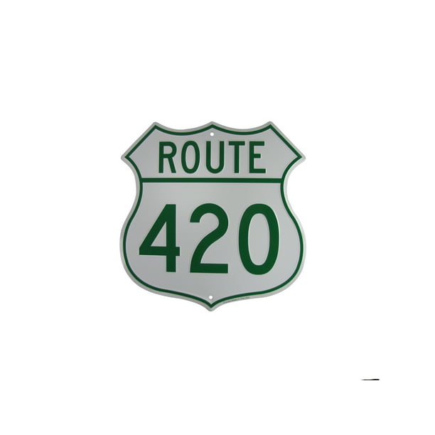 US HIGHway 420 Funny Metal Weed Sign Marijuana Humor Man Cave Bar Pub Wall  Decor 