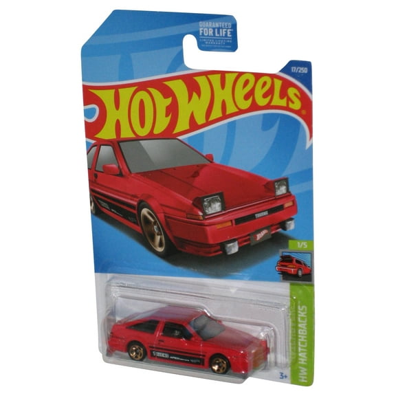 Hot Wheels Toyota AE86 Sprinter Trueno (2021) HW Hatchbacks 1/5 Red Toy Car 17/250