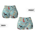 thumbnail image 3 of Sikiie Animal Dog Print Workout Shorts Women Scrunch Butt Gym Shorts Seamless High Waist Tummy Control Yoga Biker Athletic Shorts, 3 of 5