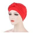 thumbnail image 2 of zttd chemo head hat cap ethnic bohemian pre-tied twisted braid hair cover wrap turban headwear a, 2 of 2