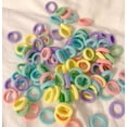 thumbnail image 1 of 100 Pcs Niña Elastic Hair Ties Band Rope Ponytail Bracelet Rubber String, 1 of 4