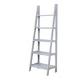 thumbnail image 3 of Riverbay Furniture 5-Shelf Transitional Wood Open Back Ladder Bookshelf in Gray, 3 of 9