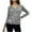 Gray, variant on Womens Sparkly Sequin Velvet Tops for Evening Party Night Out Shirts Trendy Shimmer Glitter Pullover Top Casual V Neck Tunic Shirt Loose Long Sleeve Velour Blouses
