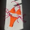 thumbnail image 2 of Ynynloco Bikini Sets for Women Halter String Triangle Bathing Suit Tie Side String Cheeky Swim Suits, 2 of 3