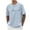 Z13-Light Blue, variant on Polo Crew Neck T Shirts for Men 1/4 Short Sleeve Big & Tall Gym & Tennis Apparel Casual Stylish Solid Color Boat Neck Summer Casual Outdoor Basic Shirts