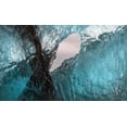 thumbnail image 2 of Steve Mohlenkamp 24x16 White Modern Wood Framed Museum Art Print Titled - Icebergs from the Jokulsarlon glacier adrift in Jokulsarlon lagoon in Iceland, 2 of 4