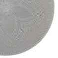 thumbnail image 5 of DII Light Gray Floral Woven Round Placemat (Set of 6), 5 of 10