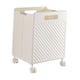 thumbnail image 5 of Cesta de almacenamiento plegable para la colada, contenedor de almacenamiento con ruedas, cesto para la colada fácil de llevar, cesta para ropa sucia Crema, 5 of 8