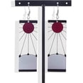 thumbnail image 4 of Pendientes de anime Demon Slayer Tanjiro - Pendientes Kimetsu No Yaiba Hanafuda - Accesorios de cosplay de anime para mujeres y niñas Pendientes de gancho blanco -, 4 of 5