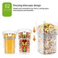 thumbnail image 1 of ziyahi Vacuum Food Storage Container Press Washable Home Bar Hotel Bakery Restaurant Kitchen Sugar Salt Flour Organizer Jar, 1 of 6