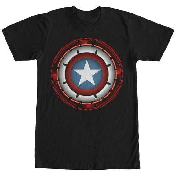 Men's Marvel Captain America Future Shield Graphic Tee Black Large