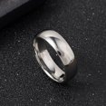 thumbnail image 1 of Charm Jewelry Ring for Men Women Stainless Steel Black Rings Wedding Engagement Band Quality Matte Male Jewelry, 1 of 5