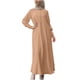 thumbnail image 1 of Vestido informal suelto para mujer, vestido grande de Color sólido con base, vestido de manga larga con cuello redondo Pompotops  hdfakjf3525, 1 of 9
