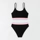 thumbnail image 4 of Tankini para mujer, bikini liso sin espalda, de dos piezas, estilo vendaje, para playa, dos piezas, tankini, 2 piezas, 4 of 8