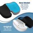 thumbnail image 4 of Everlasting Comfort Gel-Top Memory Foam Seat Cushion for Office Chairs and Car, 4 of 10