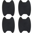 thumbnail image 1 of 4pcs Fibre de Carbone Texturé Voiture Universelle Poignée de Porte Autocollant de Protection contre les Rayures, 1 of 5