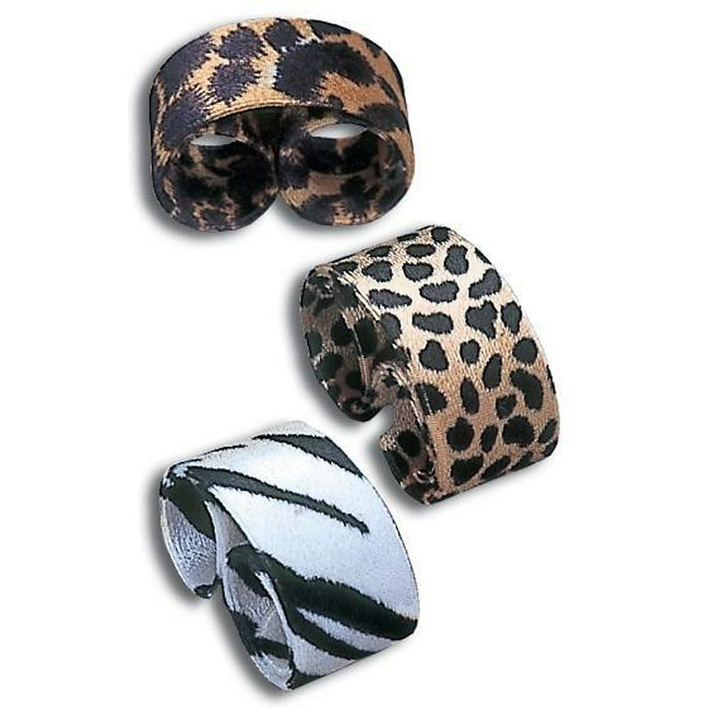 Bigbolo ANIMAL PRINT SLAP BRACELETS (ONE DOZEN)