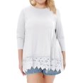 thumbnail image 1 of HSHDLDF Plus Size Swing Lace Flowy Tank Top for Women, 1 of 6
