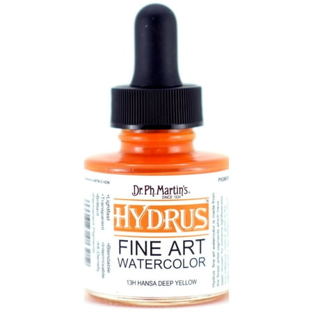 UPC: 0090385413212 | Dr. Ph. Martin s Hydrus Fine Art Watercolor  1.0 oz  Hansa Deep Yellow (13H)
