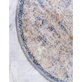 thumbnail image 3 of Unique Loom Augustus Collection Area Rug - Assisi (7' Round Light Blue/Tan), 3 of 6