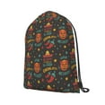 thumbnail image 2 of XMXT Unisex Drawstring Backpack for Women Men, Mexican Cowboy Hat Chili Pepper Waterproof Gym Bag String Bags for Shopping Sport Travel, m, 2 of 8