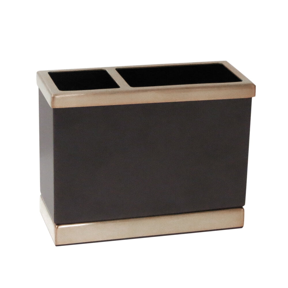 Better Homes & Gardens Two-Tone Metal Toothbrush Holder, Bronze