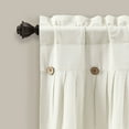 thumbnail image 5 of Lush Decor Linen Button Valance - Gray White, 5 of 11