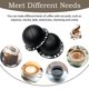 thumbnail image 2 of C&aacute;psulas Vertuo reutilizables recargables para caf&eacute; Vertuo Recambio para VertuoLine Compatible con Nespresso Vertuo 150/230 ml con 5 tapas de aluminio (5 piezas negra Zokrintz NA, 2 of 6