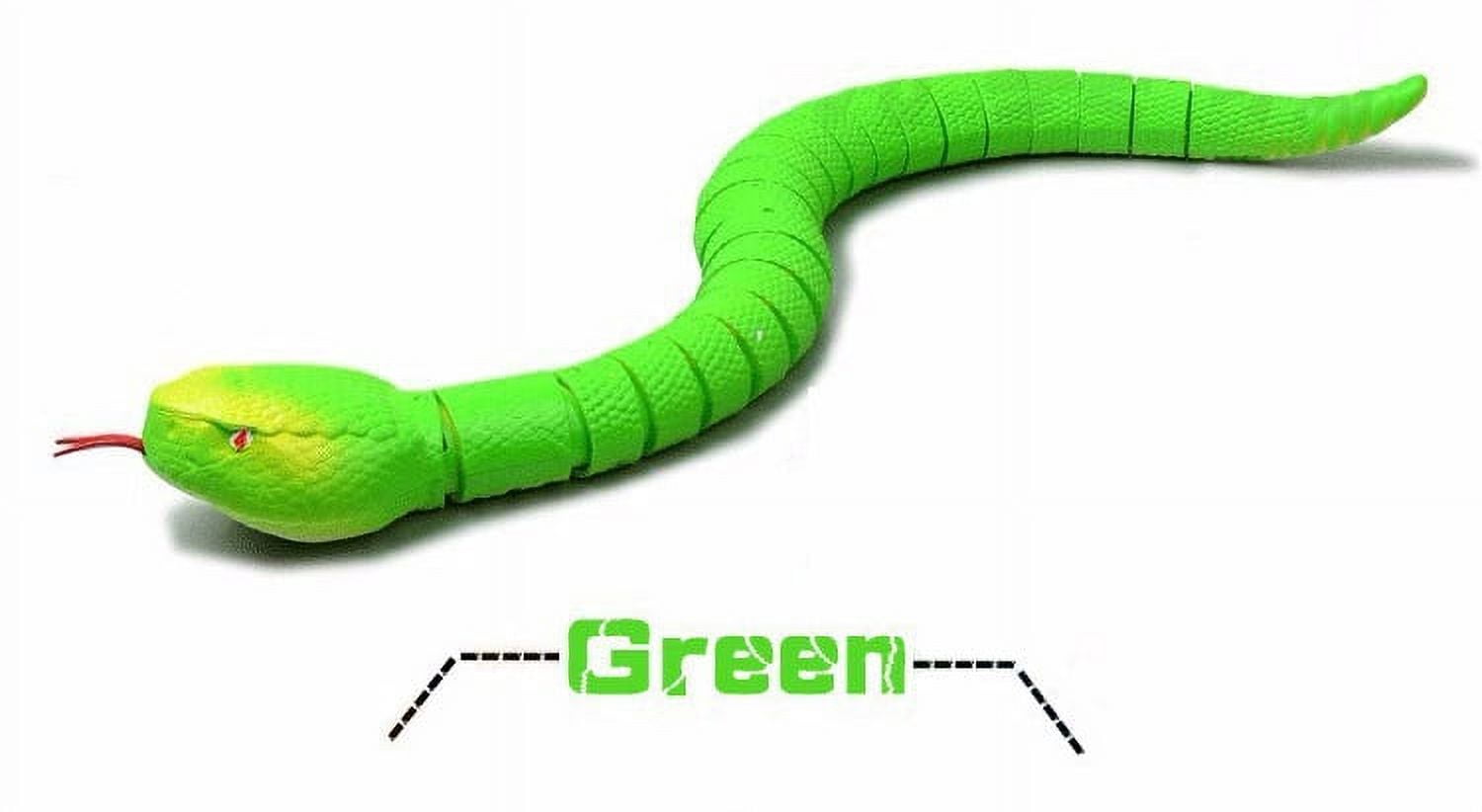 PlayWorld Realistic RC Snake With Egg Shaped Controller (Green)