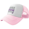 thumbnail image 2 of Cure Cystic Fibrosis Trucker Hat - Mesh Baseball Snapback Cap for Men Or Women Outdoors Black, 2 of 8