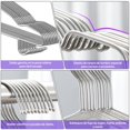 thumbnail image 3 of 50 Piezas Ganchos Para Ropa Perchas - Ganchos Para Pantalones de Acero Inoxidable Percha de Alta Calidad 42 CM Hangers Antideslizantes Metal Ligero Resistente Duradera Para Hogar Adultos Faldas, 3 of 7