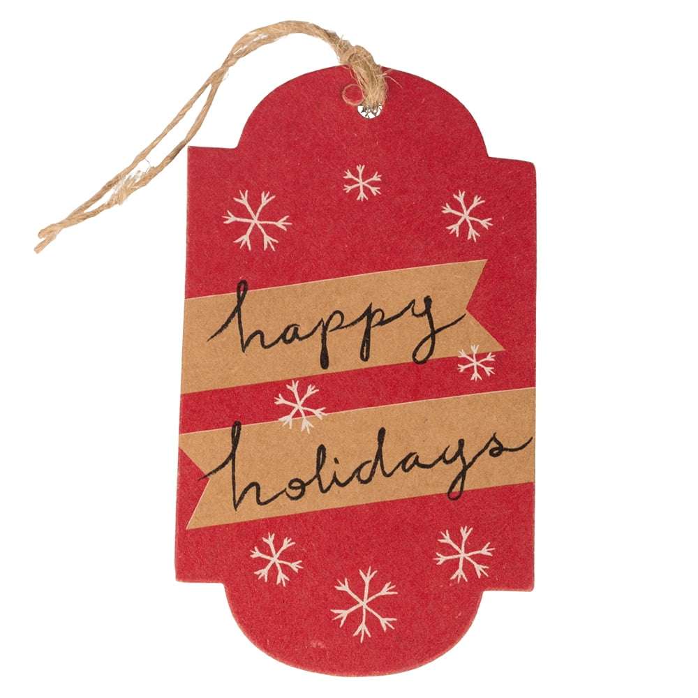 JAM Paper Medium Multi-color Paper Gift Tags, with String 4.25' x 2.38' x 4.25' (16 Count)