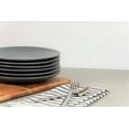 thumbnail image 2 of 10 Strawberry Street Wazee Matte 8.25" Coupe Salad Plate, Set of 6, Charcoal Gray, 2 of 4