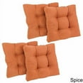 thumbnail image 7 of 19-inch Squared Microsuede Tufted Dining Chair Cushion (Set of Four) - Cardinal Red, 7 of 7