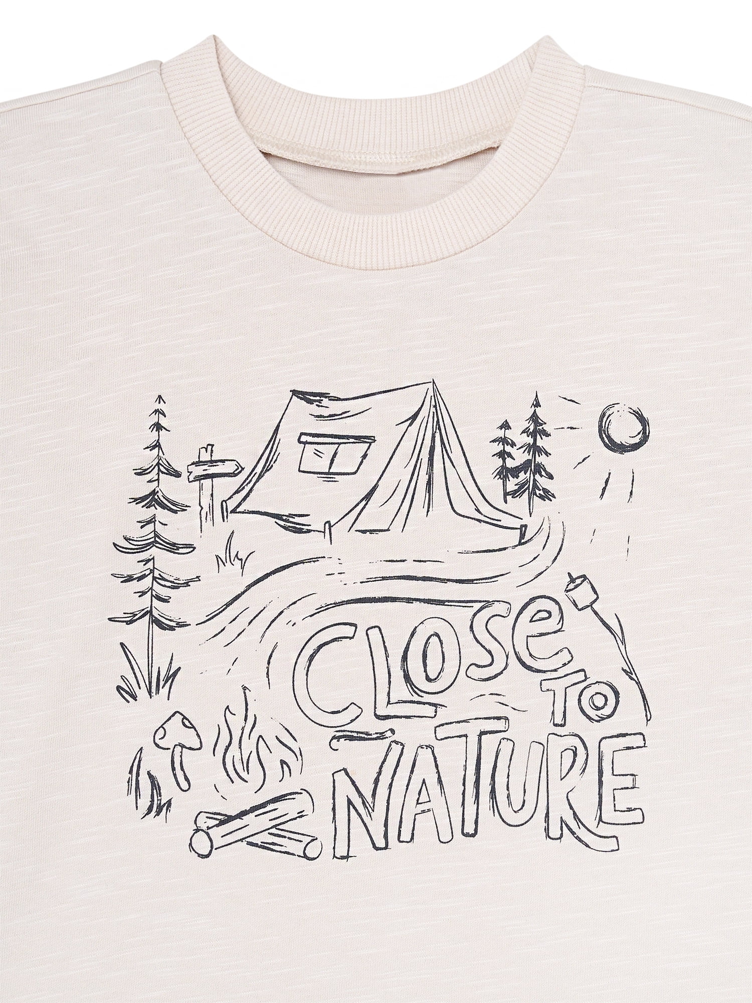 Modern Moments by Gerber Toddler Boy Organic Graphic Tee and Pant Outfit Set, Sizes 12 Months - 5T