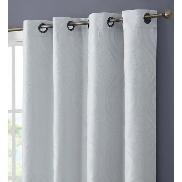 Thd Sophia Damask 100 Complete Blackout Grommet Curtains Set Of 2 Com Complete Blackout Grommet Curtains, Beautiful Blackout Curtains