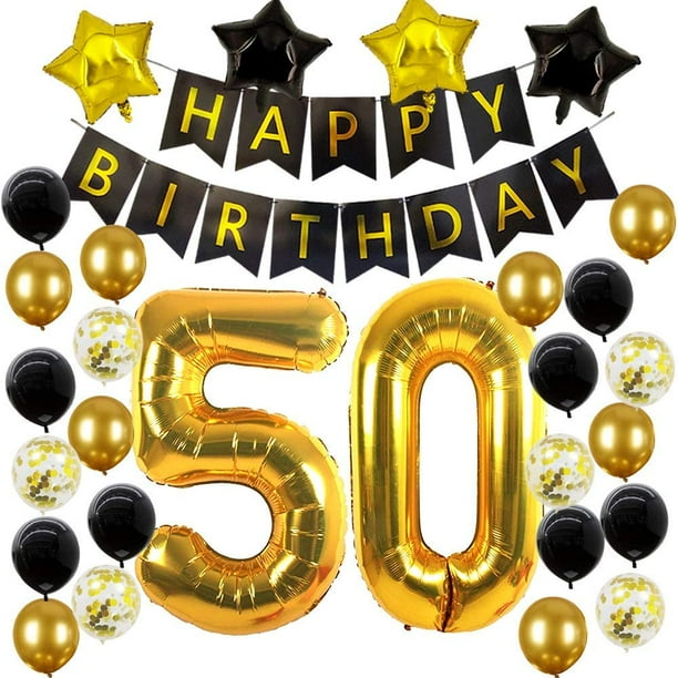 50th Birthday Decorations For Women Men 50 Birthday Balloons 50 Year Birthday Party Balloon For 50th Birthday Decoration Men 50th Birthday Balloons For 50 Birthday Women Party Walmart Com Walmart Com